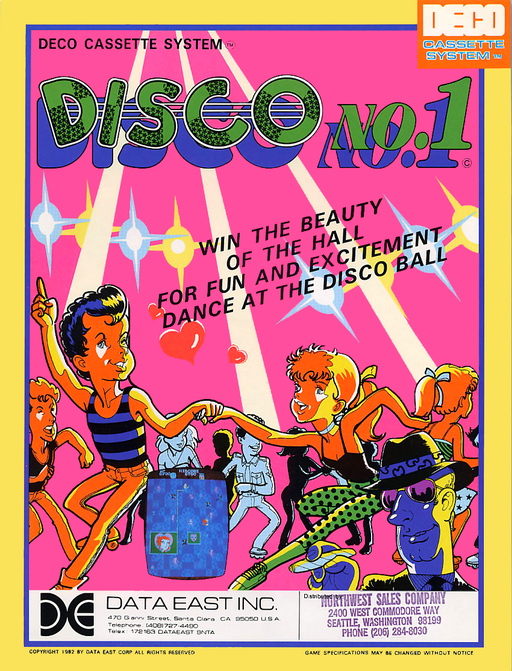 Disco No.1 (Rev.F) Arcade Game Cover